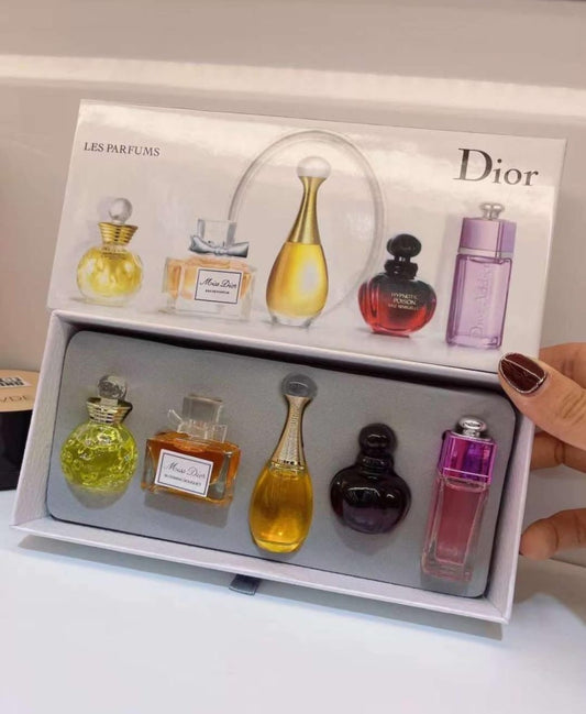 Gift Set of Perfume Dior 5 Mini Fragrances